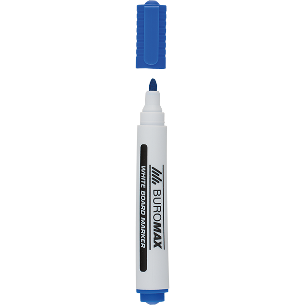 Маркер Buromax для магнитных сухостирающих досок синий (BM.8800-02) - фото 2