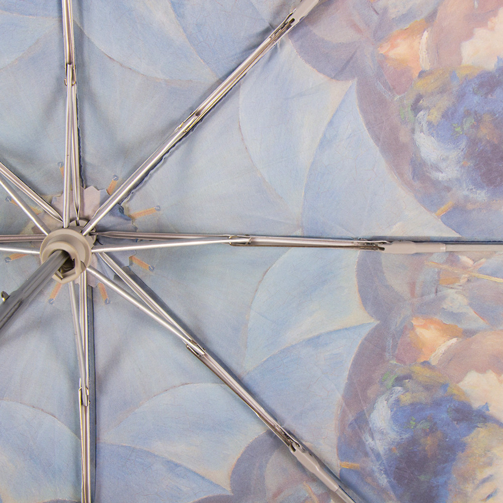 Женский складной зонтик механический Fulton 95 см синий - фото 3