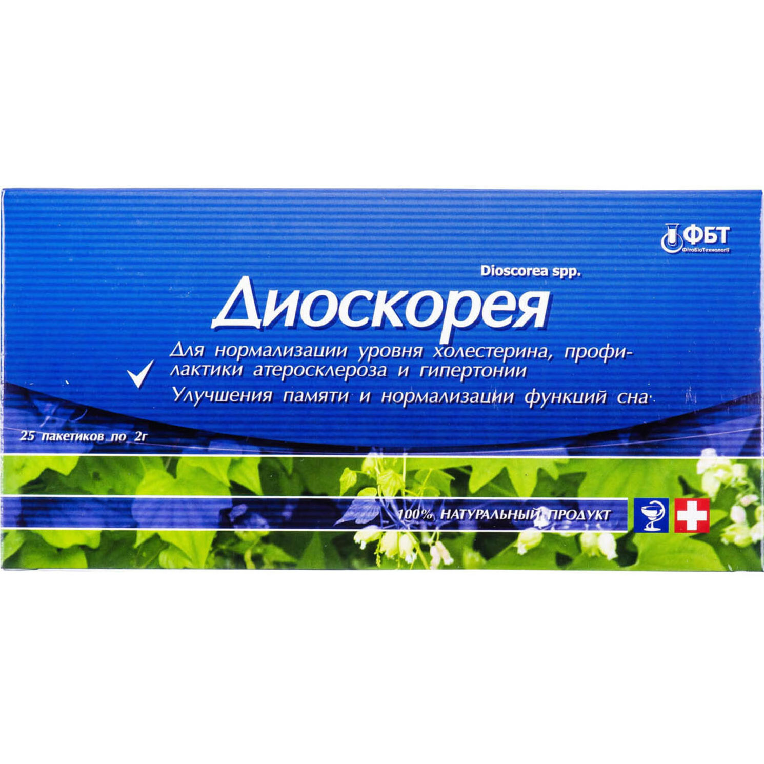 Фіточай ФітоБіоТехнології Діоскорея 50 г (25 пакетиків по 2 г) - фото 1