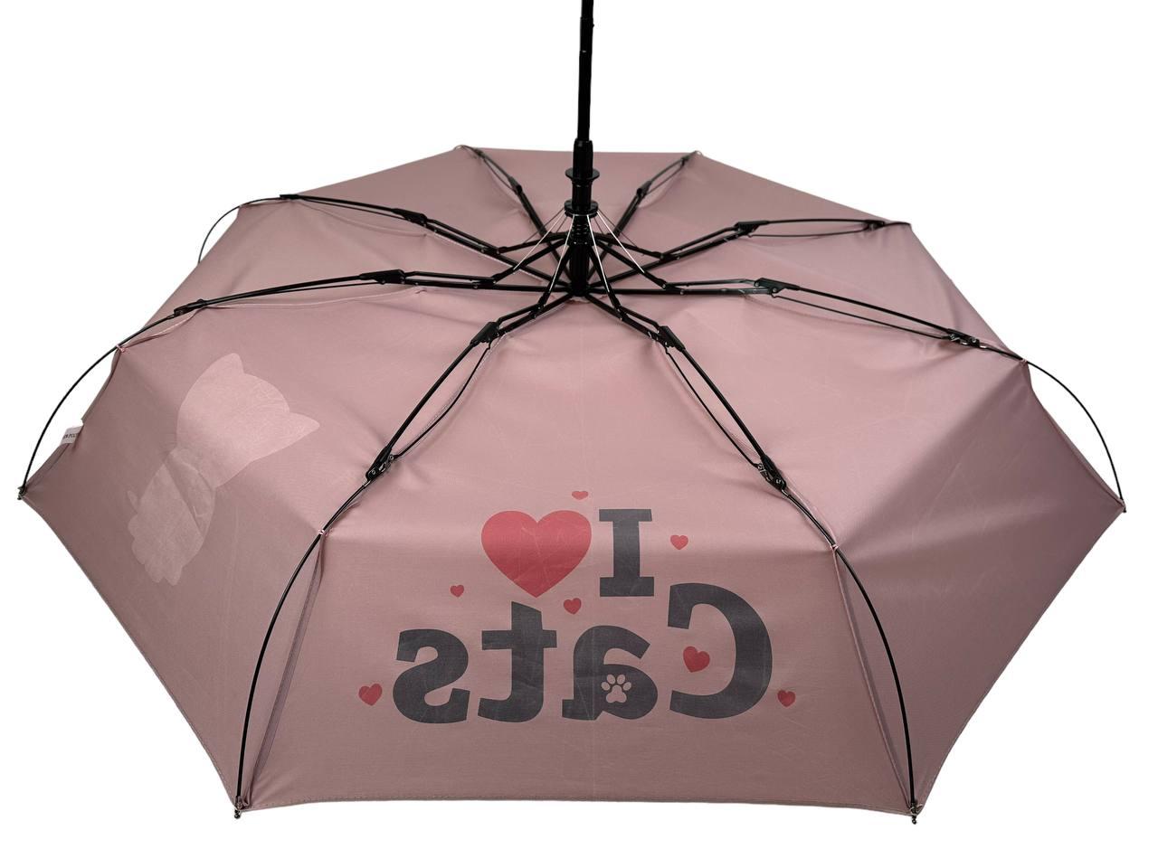 Детский складной зонтик полуавтомат Toprain 97 см розовый - фото 5