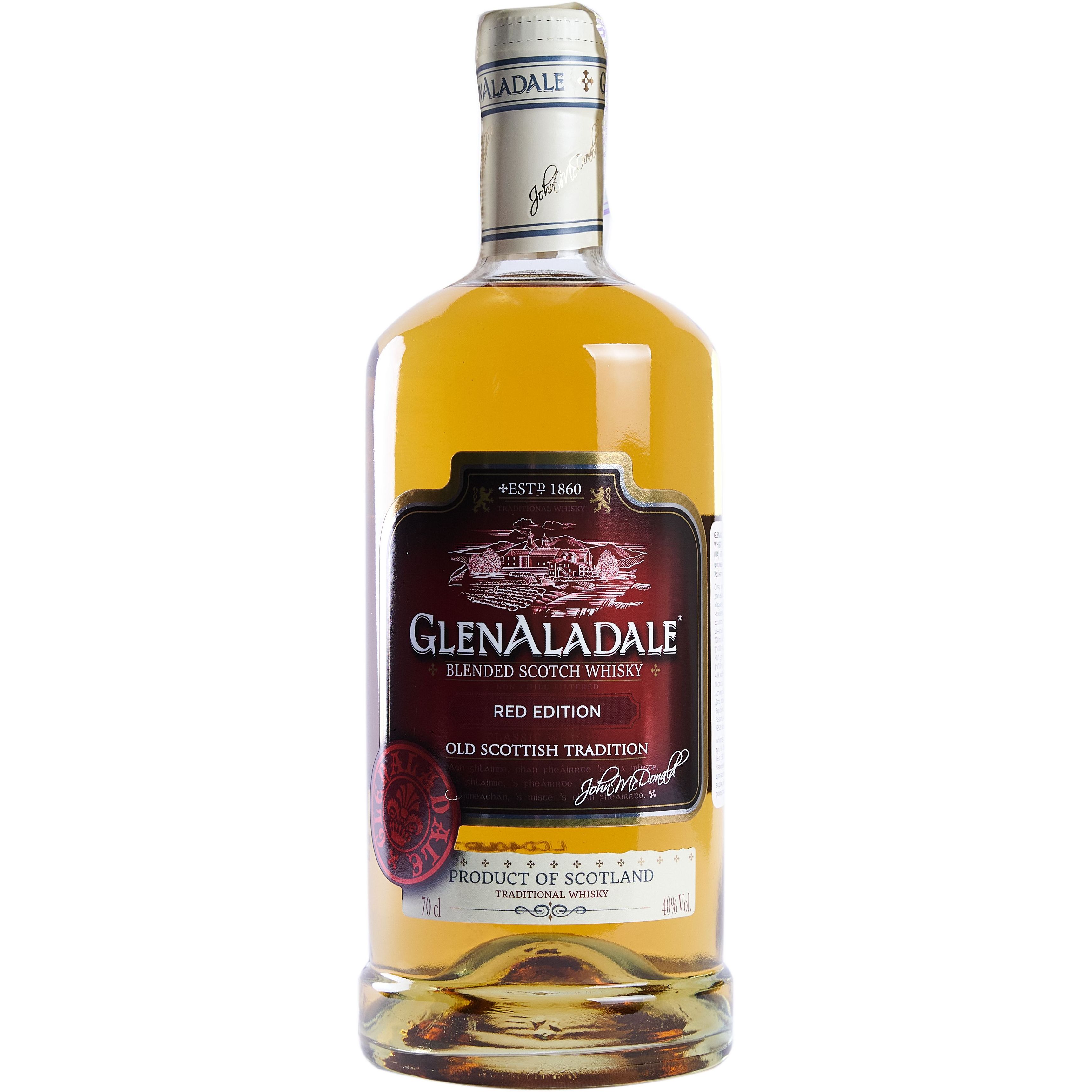 Віскі GlenAladale Red Edition Blended Scotch Whisky 40% 0.7 л (ALR16663) - фото 1