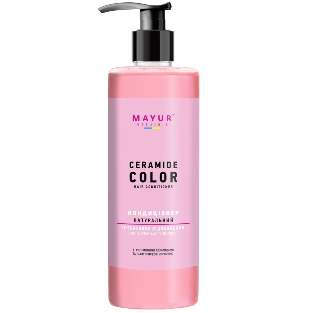 Кондиціонер для інтенсивного відновлення фарбованого волосся Mayur Ceramide Color, 500 мл - фото 1