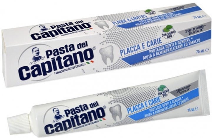 Зубна паста Pasta Del Capitano Placca e Carie, проти карієсу та зубного нальоту, 75 мл - фото 1