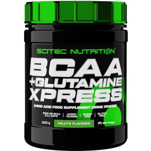 Аминокислота Scitec Nutrition BCAA+Glutamine Xpress Mojito 300 г - фото 1