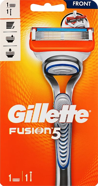 Станок для гоління Gillette Fusion 5 з 1 змінним картриджем - фото 1