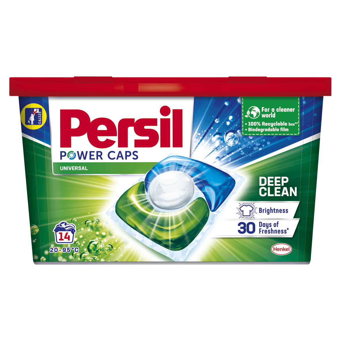Капсулы для стирки Persil Power Caps Универсальные, 14 шт. - фото 1