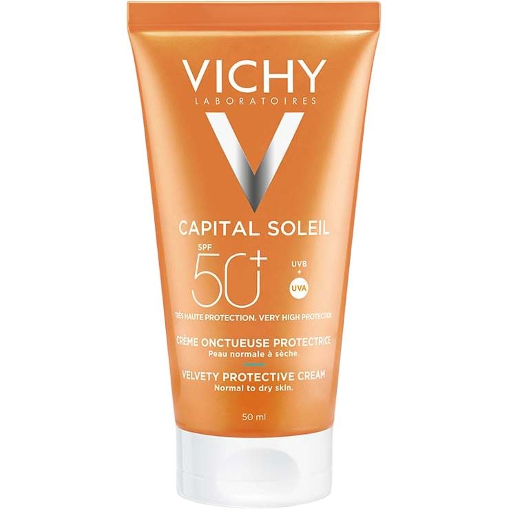 Сонцезахисний крем для обличчя потрійної дії Vichy Ideal Soleil Capital, SPF 50+, 50 мл - фото 1