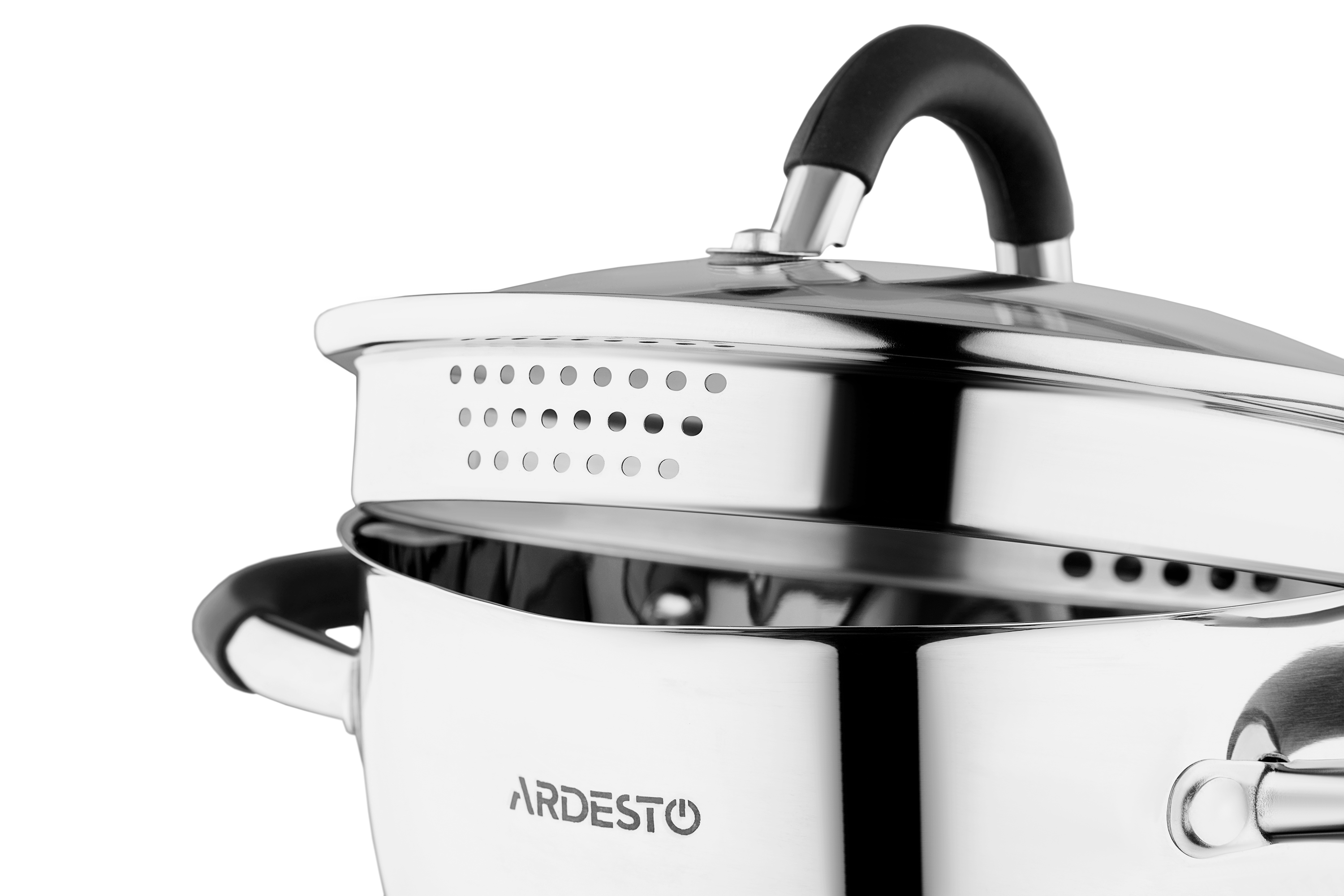 Набір посуду Ardesto Gemini Livorno зі зливом, 3 предмета (AR1906SG) - фото 4