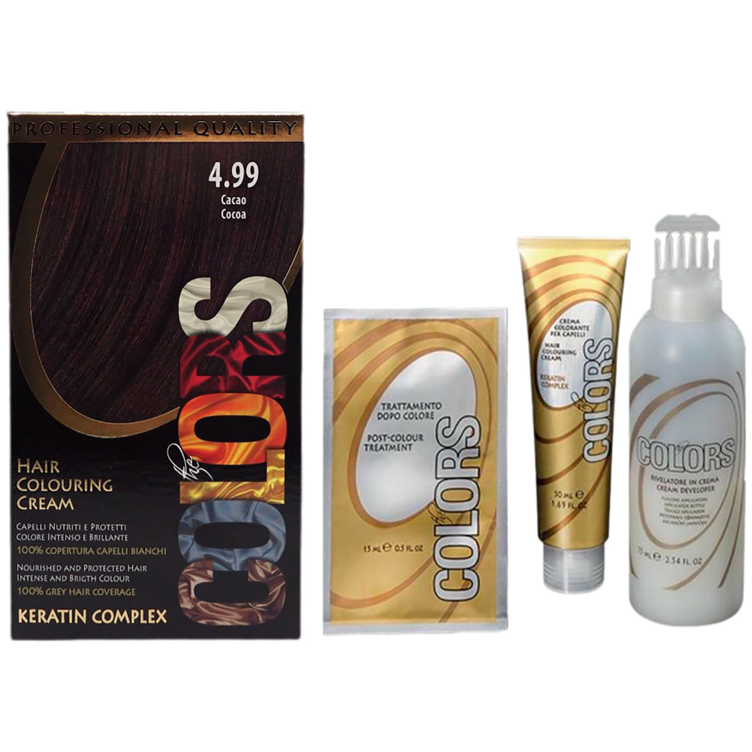 Краска для волос Maxima Professional Hair Сoloring с кератином цвет 4.99 какао - фото 1