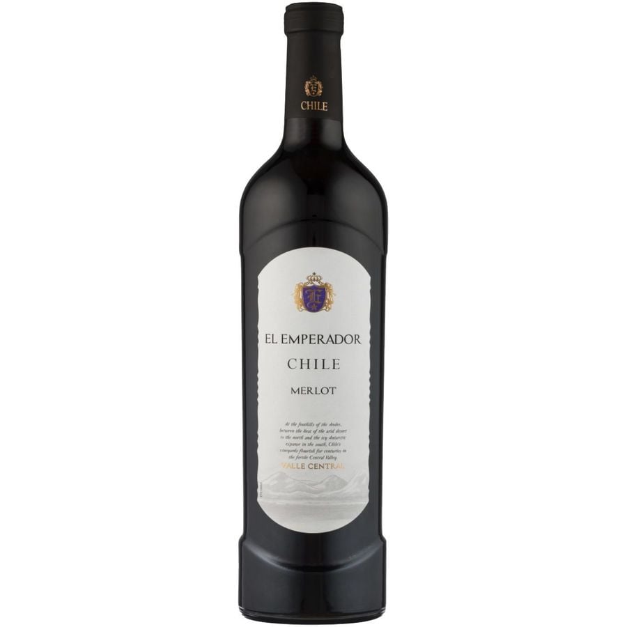 Вино El Emperador Chile Merlot, червоне, сухе, 0,75 л - фото 1