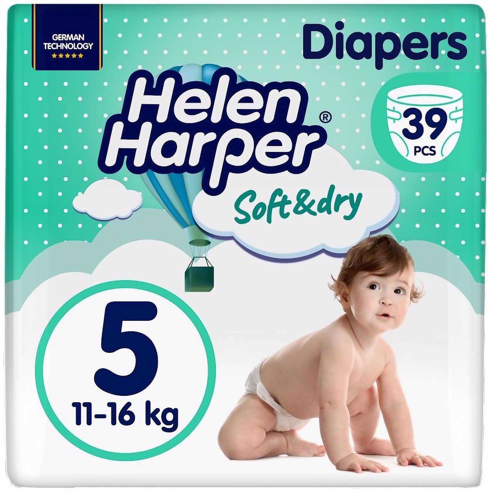 Подгузники Helen Harper Soft & Dry 5 (11-25 кг) 39 шт. - фото 1
