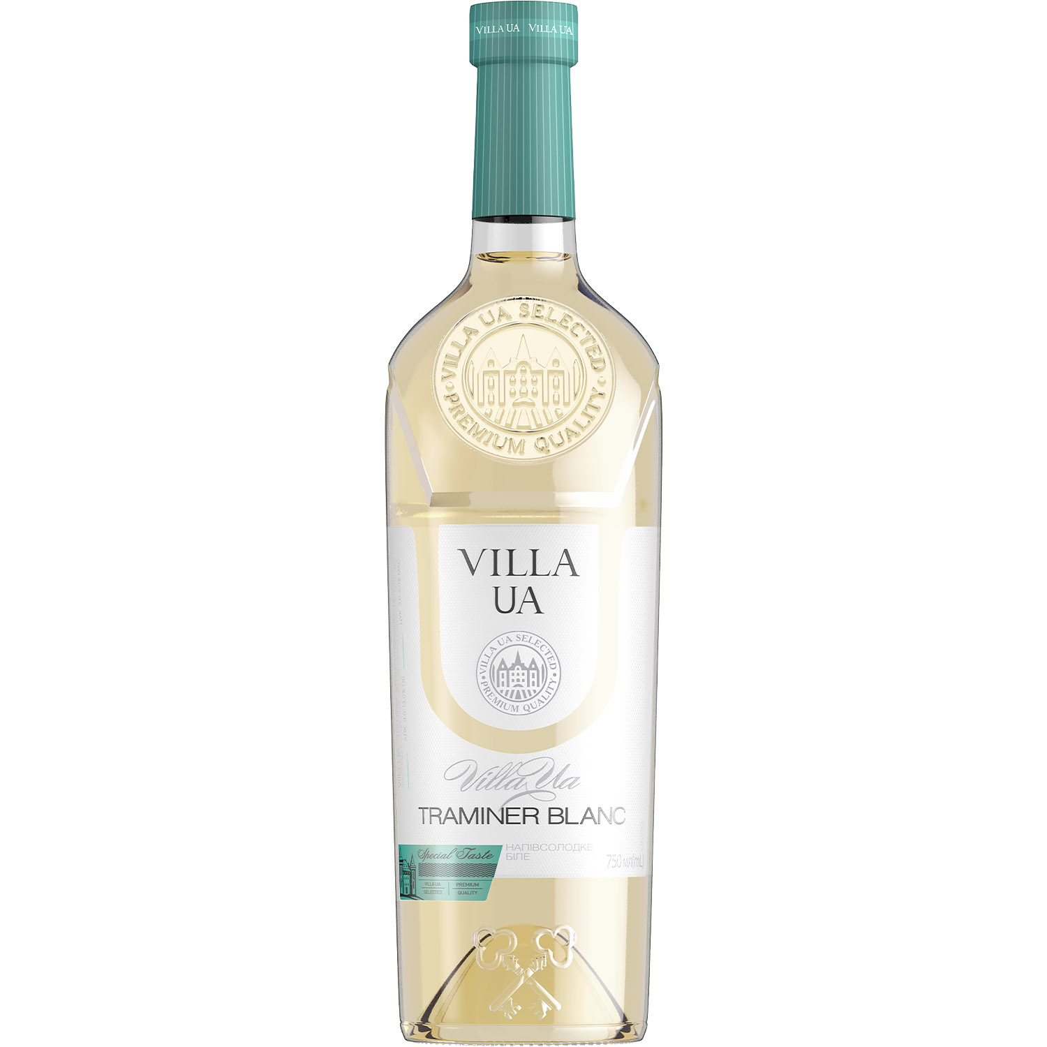 Вино Villa UA Traminer Blanc біле напівсолодке 0.75 л (560836) - фото 1