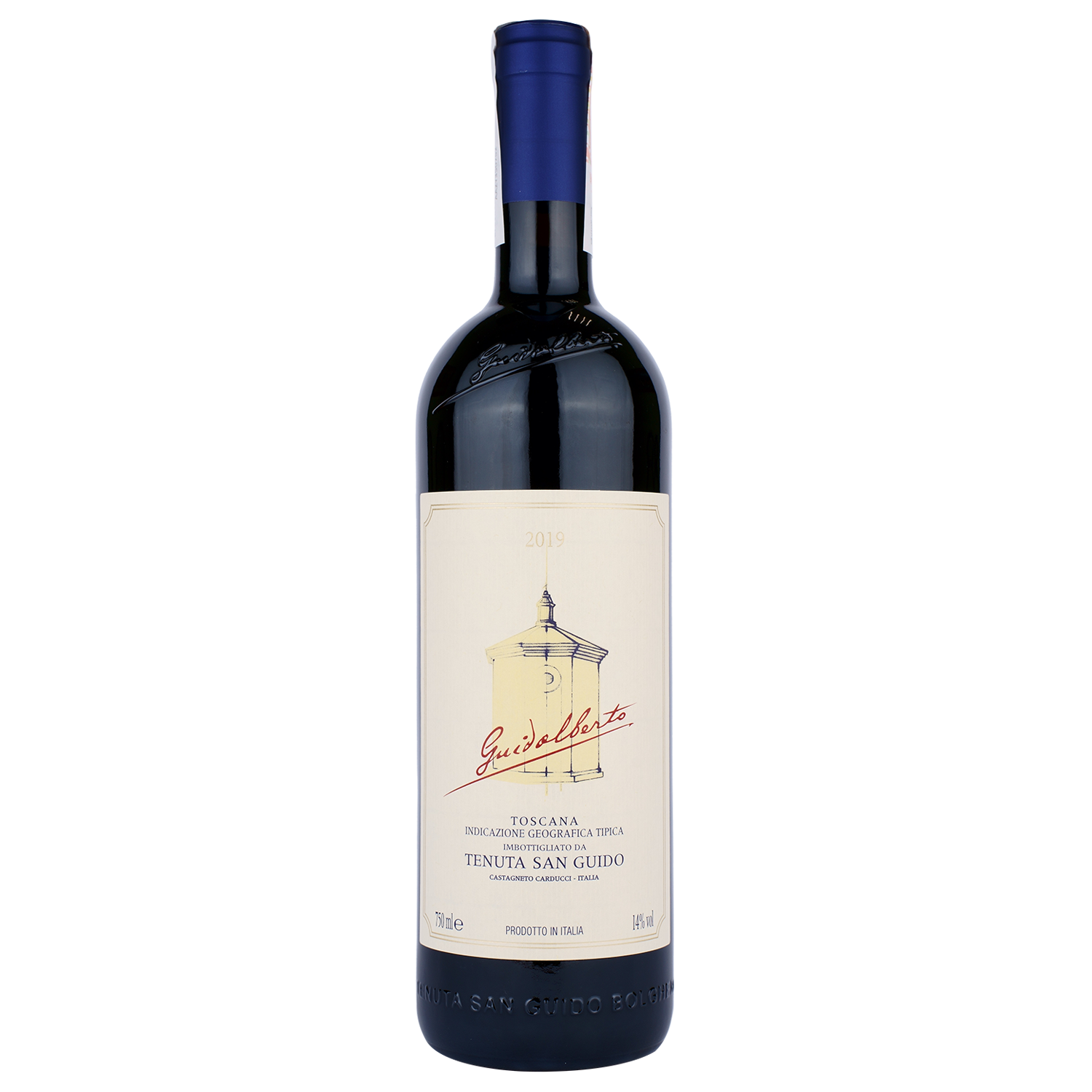 Вино Tenuta San Guido Guidalberto Toscana IGT, красное, сухое, 0,75 л - фото 1