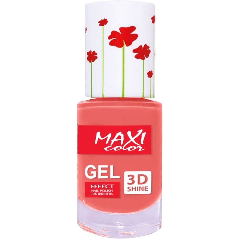 Лак для нігтів Maxi Color Gel Effect Hot Summer відтінок 9, 10 мл - фото 1