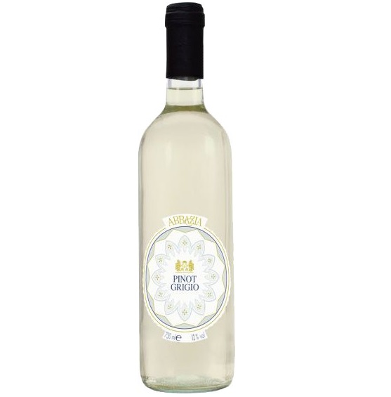 Вино Abbazia Pinot Grigio, белое, сухое, 12%, 0,75 л - фото 1