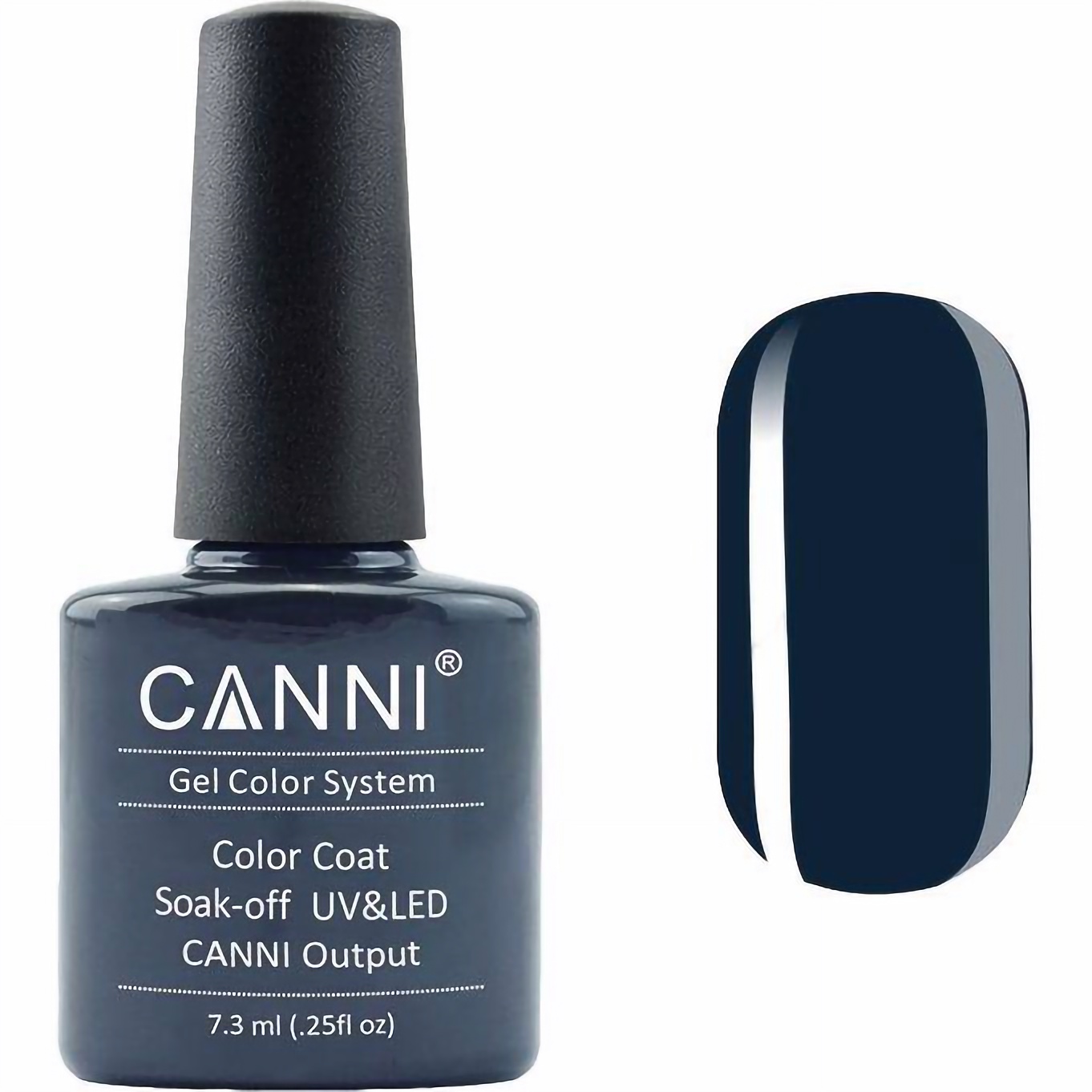 Гель-лак Canni Color Coat Soak-off UV&LED 180 темно-бірюзовий 7.3 мл - фото 1