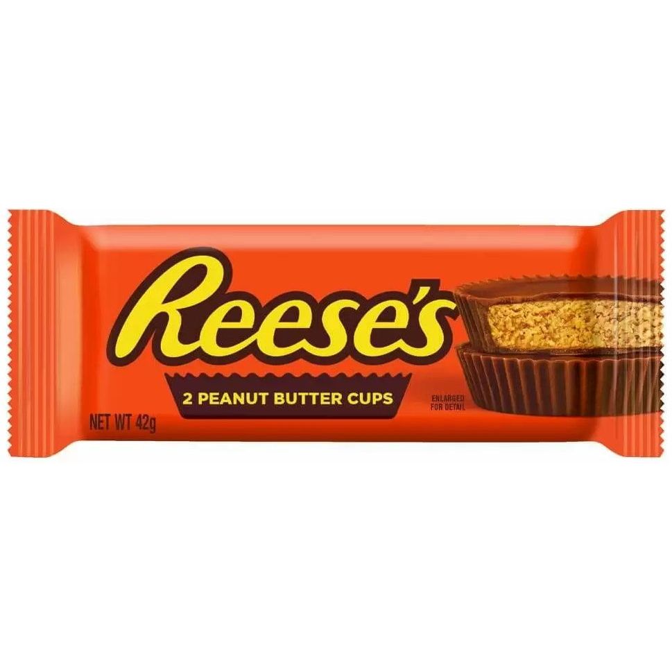 Конфеты Reese's с арахисовой пастой в шоколаде 2 шт. 42 г - фото 1
