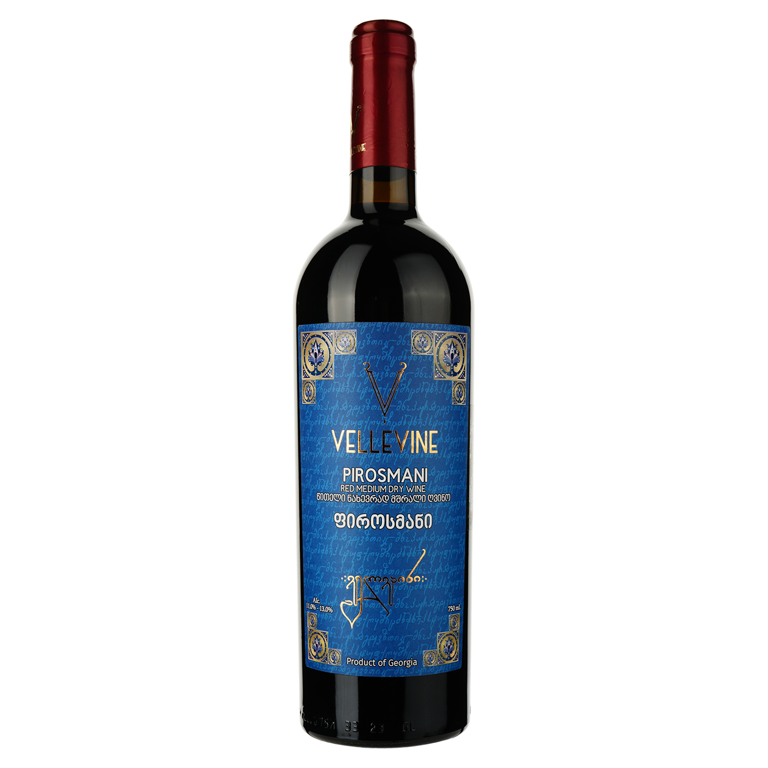 Вино Vellevine Pirosmani червоне напівсухе 0.75 л - фото 1