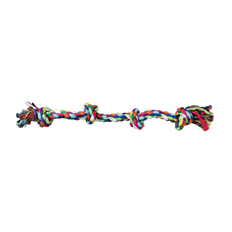 Іграшка для собак Trixie Канат плетений з вузлами, 54 см, в асортименті (3274) - фото 2