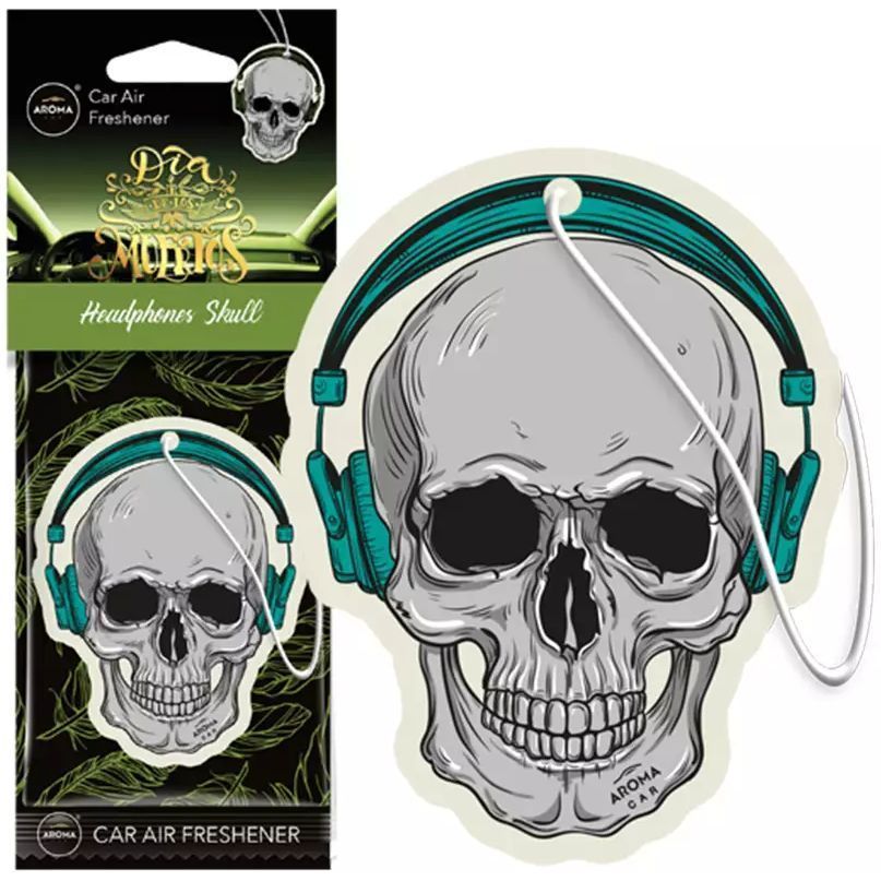 Ароматизатор Aroma Car Dia De Los Muertos Headphone Skull - фото 1