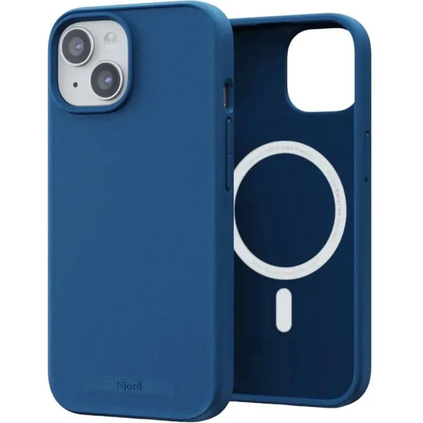 Чохол-накладка Njord 100% GRS MagSafe Case Blue для iPhone 15 - фото 1