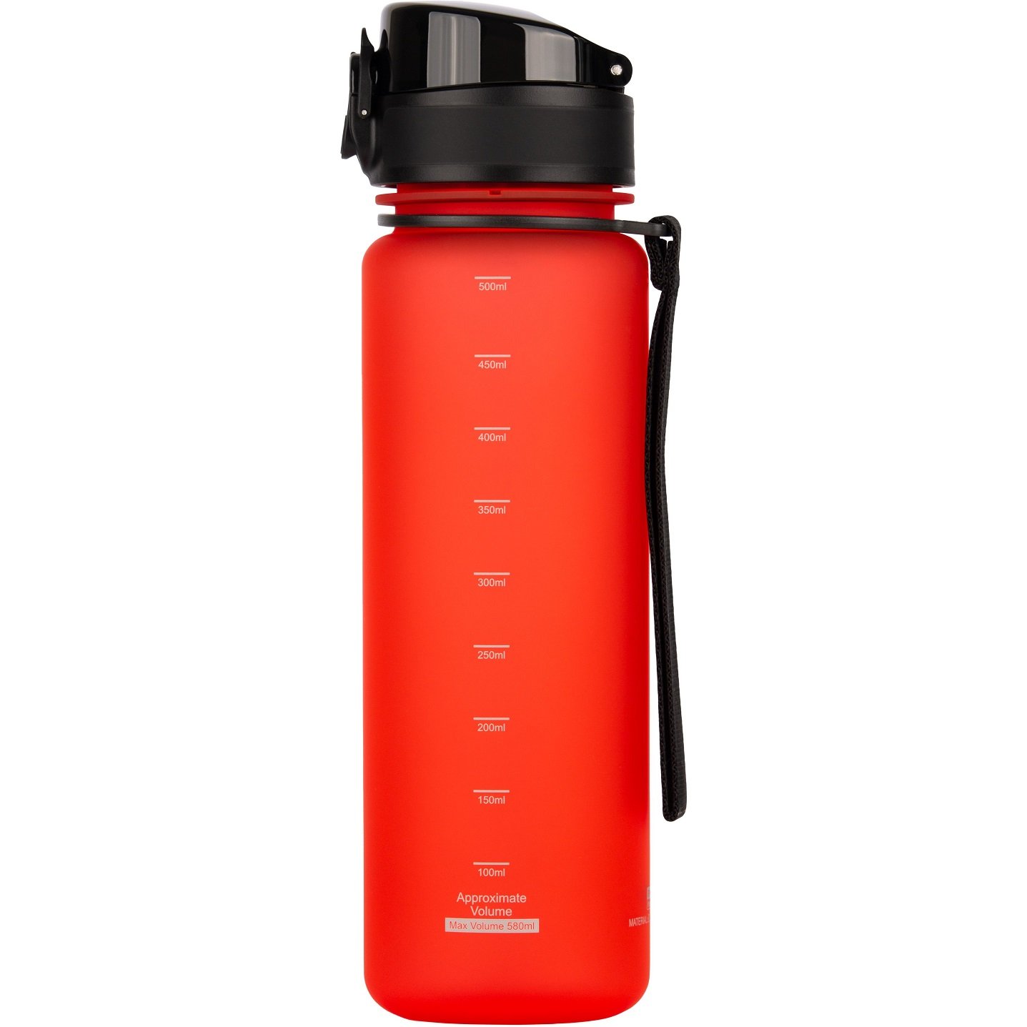 Бутылка для воды UZspace Colorful Frosted, 500 мл, жарко-красный (3026) - фото 2