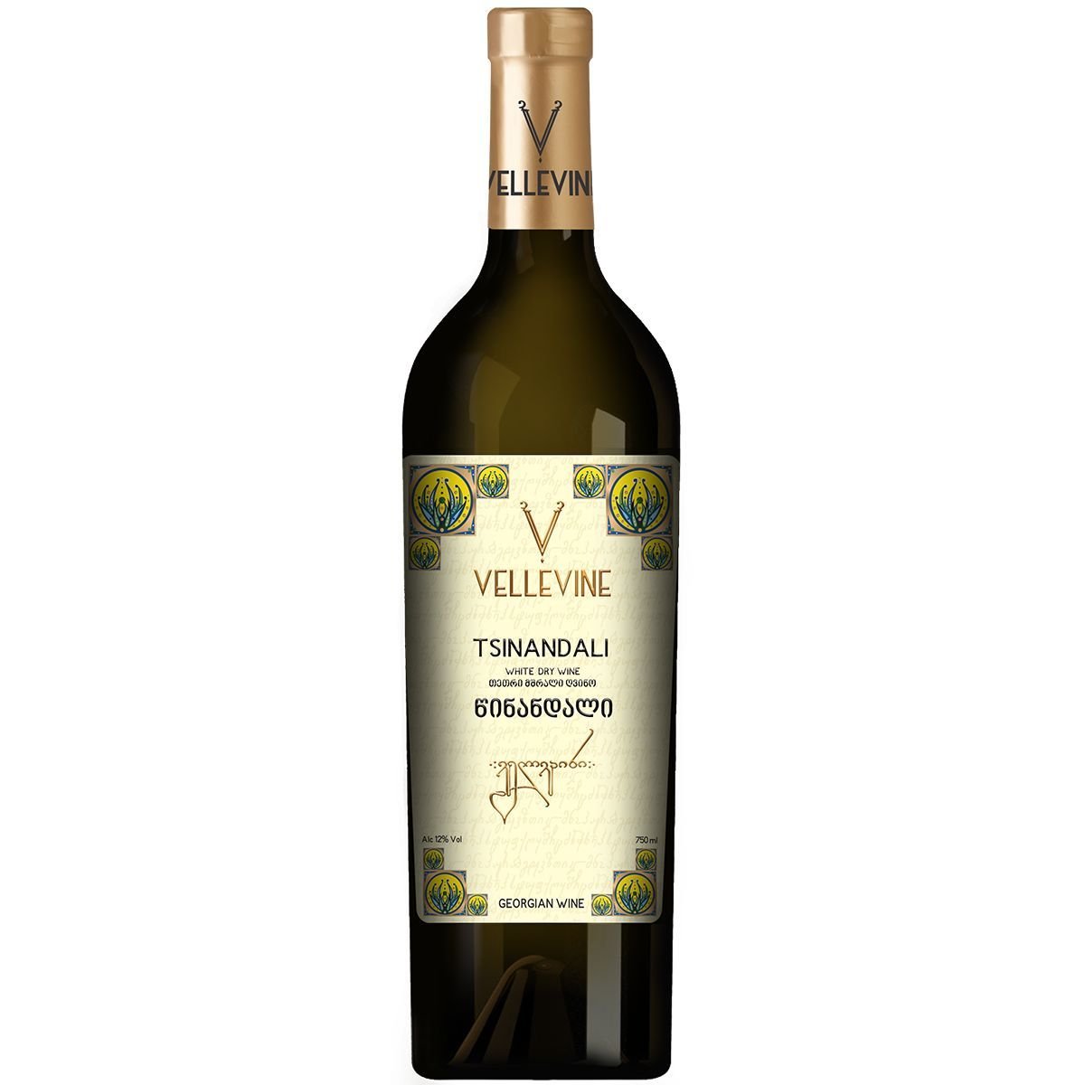 Вино Vellevine Tsinandali біле сухе 0.75 л - фото 1