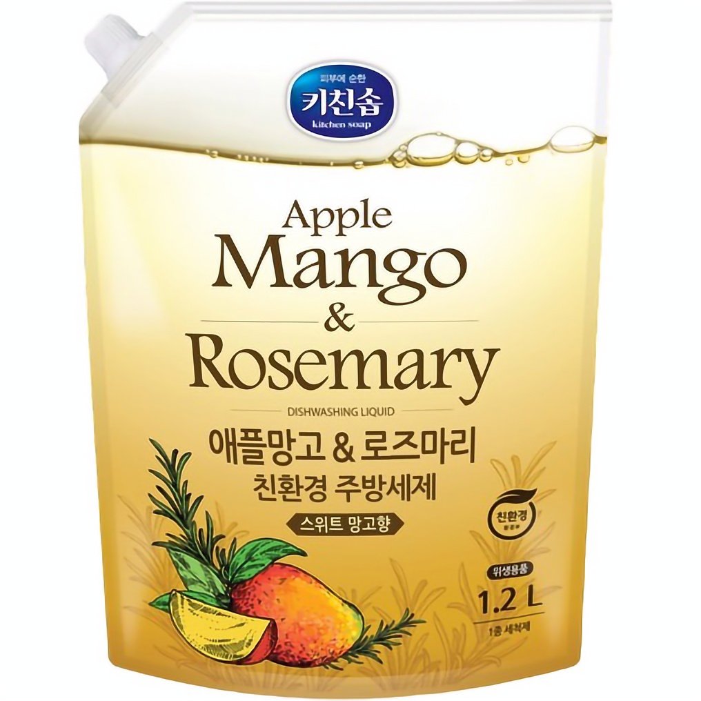 Моющее средство для посуды Mukunghwa Applemango&Rosemary Dishwashing Detergent, 1,2 л - фото 1
