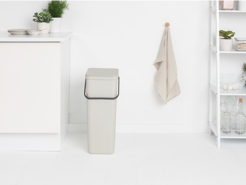 Відро для сміття Brabantia Sort&Go, 40 л, світло-сіре (214424) - фото 5