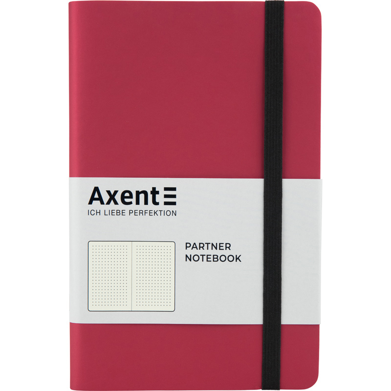 Книга записная Axent Partner Soft A5- в точку 96 листов красная (8310-05-A) - фото 1