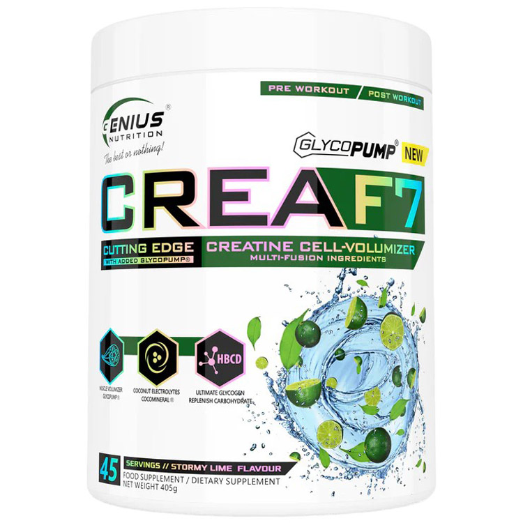Креатин Genius Nutrition Crea F7 Lime 405 г - фото 1
