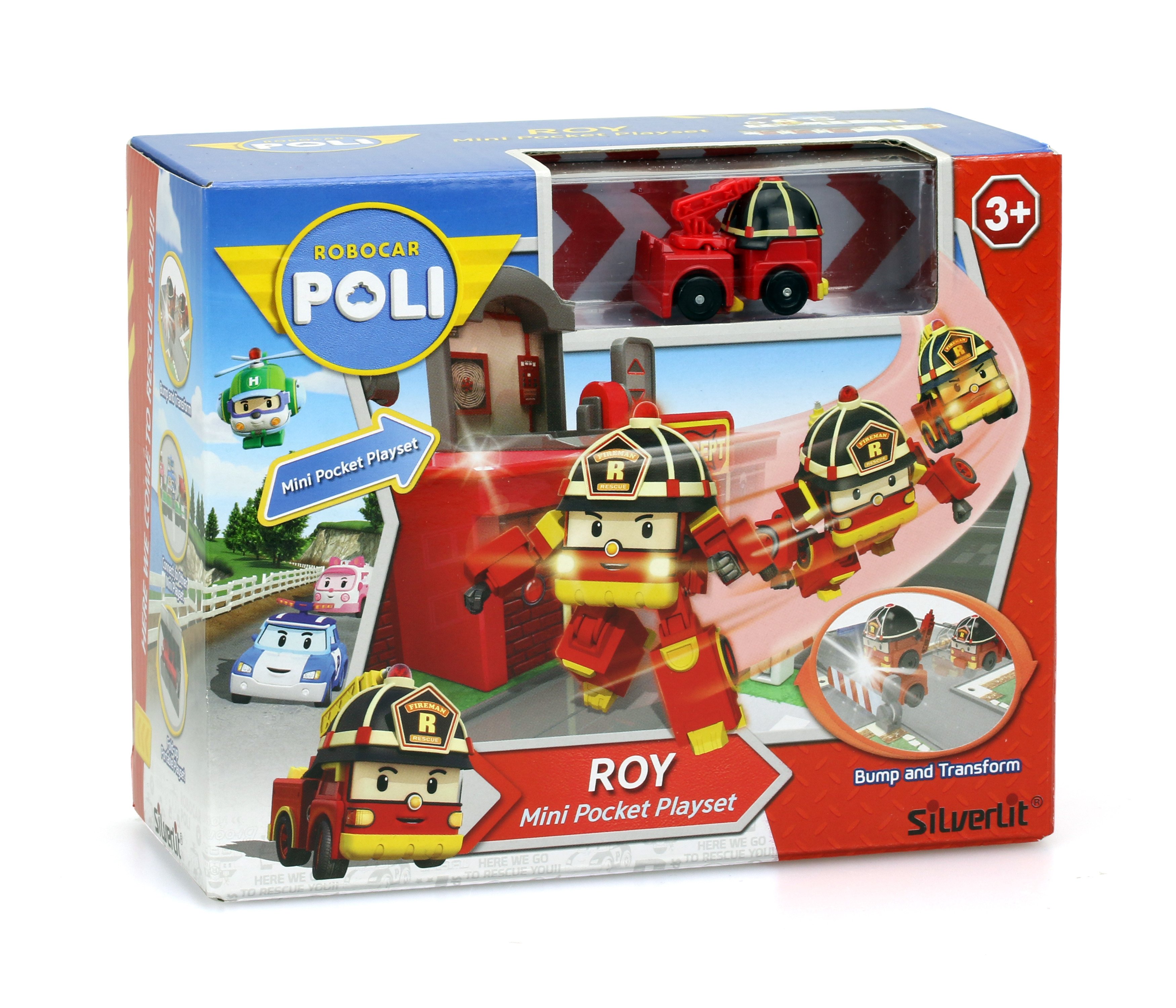 Игровой набор Robocar Poli Гараж и мини трансформер Рой (83364) - фото 4