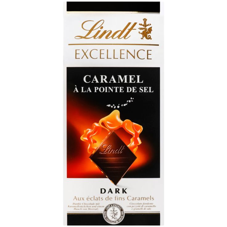 Шоколад черный Lindt Excellence Карамель с солью 100 г (741434) - фото 1