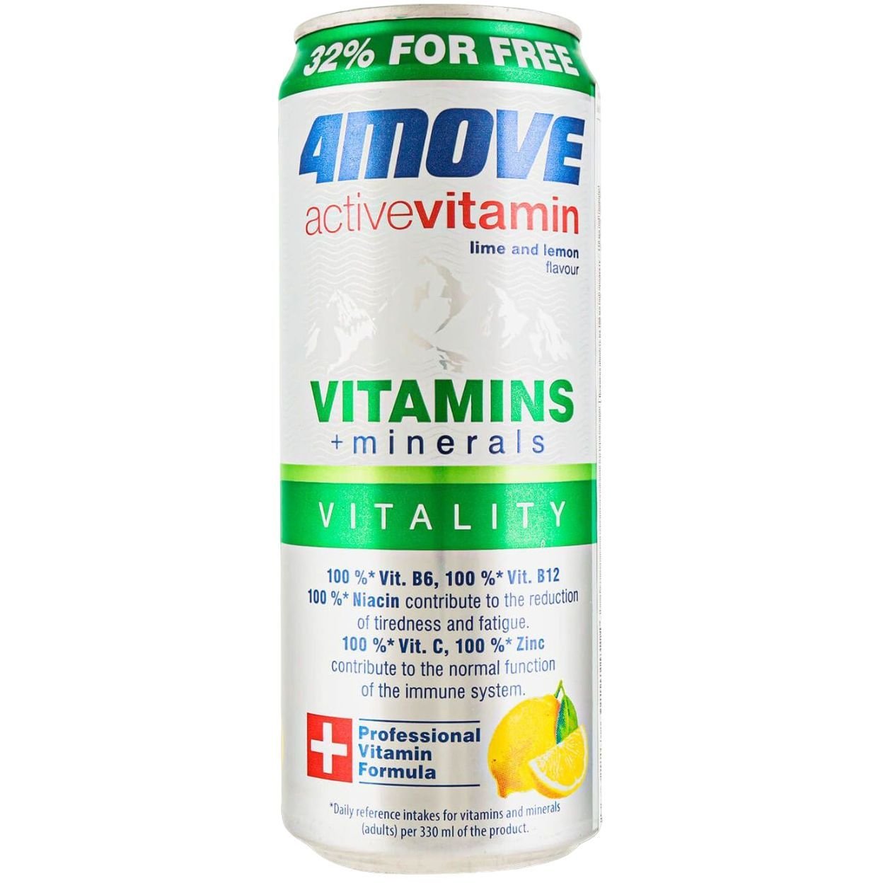 Напій 4move Active Vitamin Vitamins + Minerals 0.33 л (866645) - фото 1