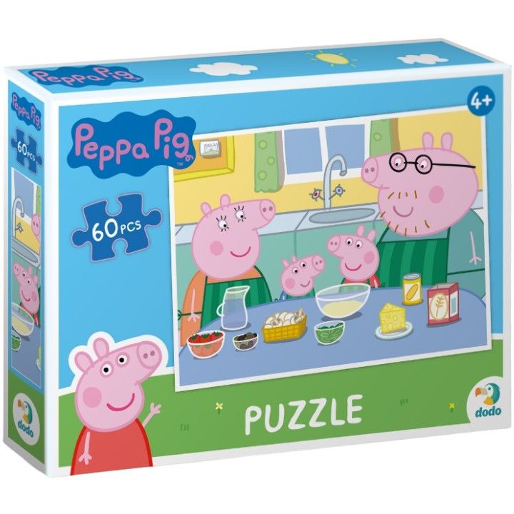 Дитячий пазл Peppa Pig DoDo Toys 200331, 60 елементів - фото 1