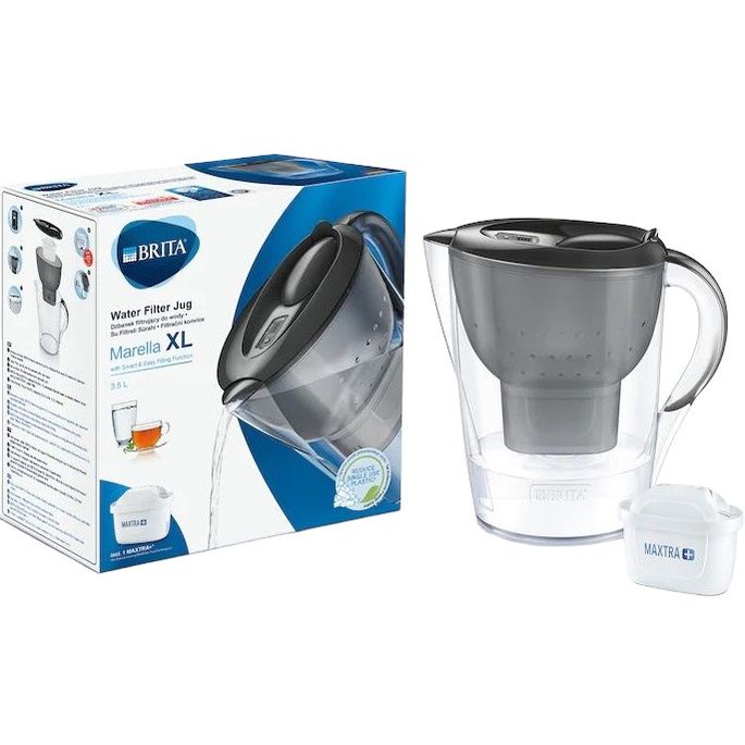 Фільтр-глечик Brita Marella XL Memo MX+ графіт 3.5 л (1040412) - фото 4