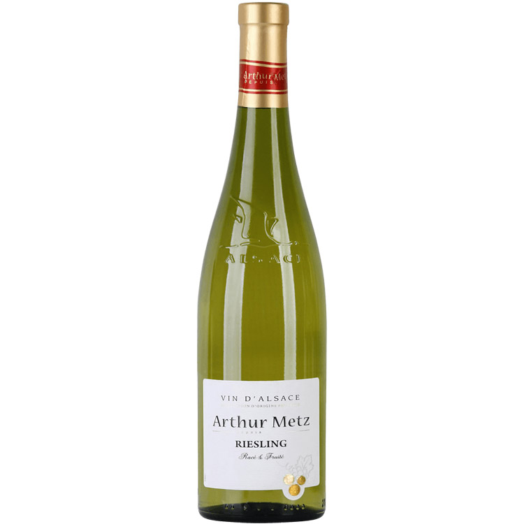Вино Arthur Metz Fleische Riesling, біле, напівсухе, 0,75 л - фото 1