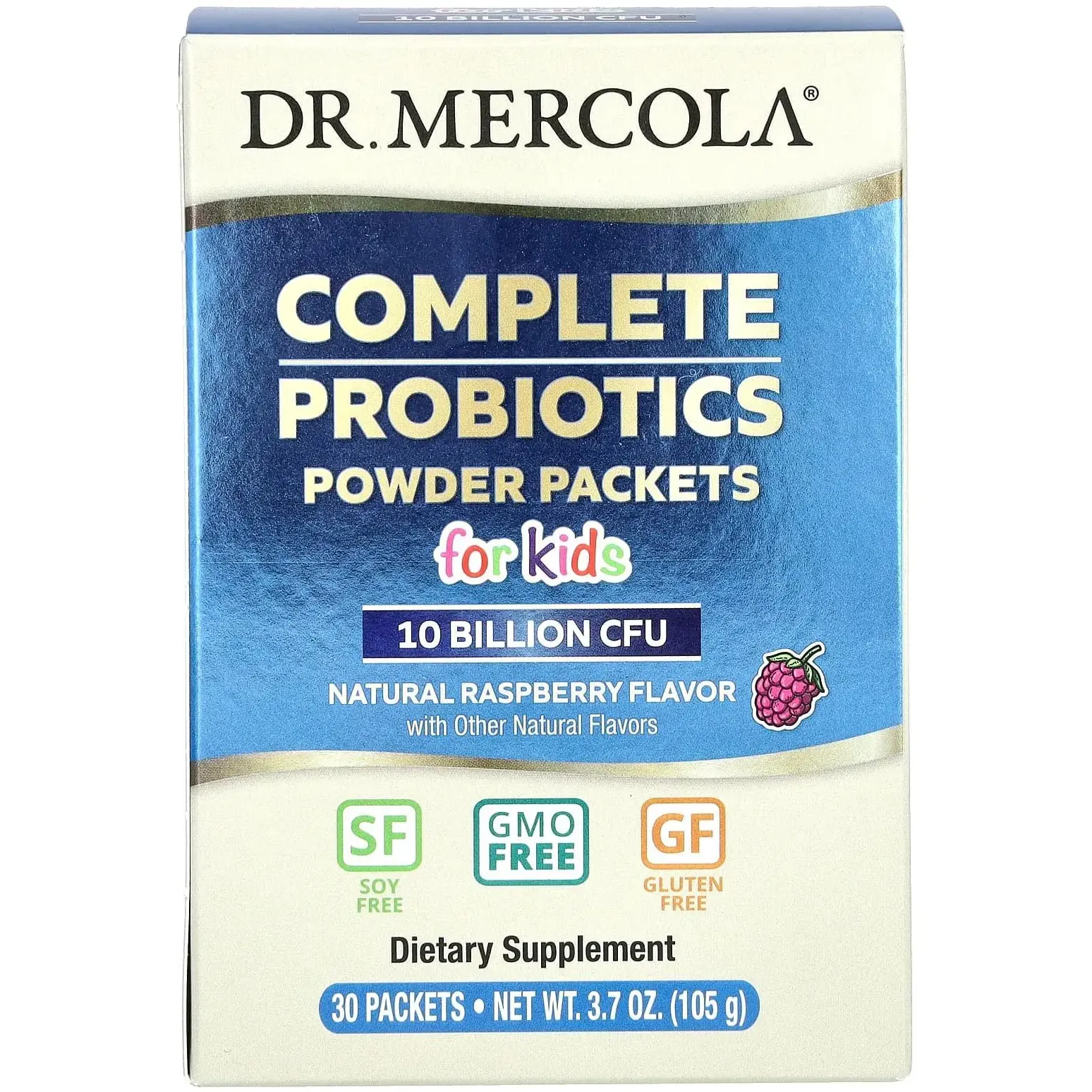 Пробіотики для дітей Dr. Mercola Complete Probiotics зі смаком малини 30 пакетів - фото 1