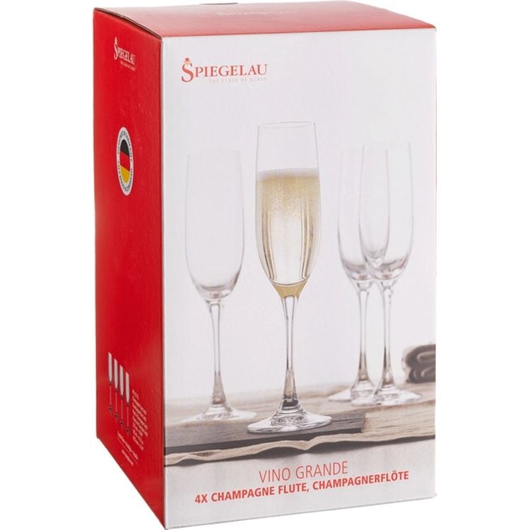 Набор бокалов для шампанского Spiegelau Vino Grande, 185 мл (54003) - фото 4