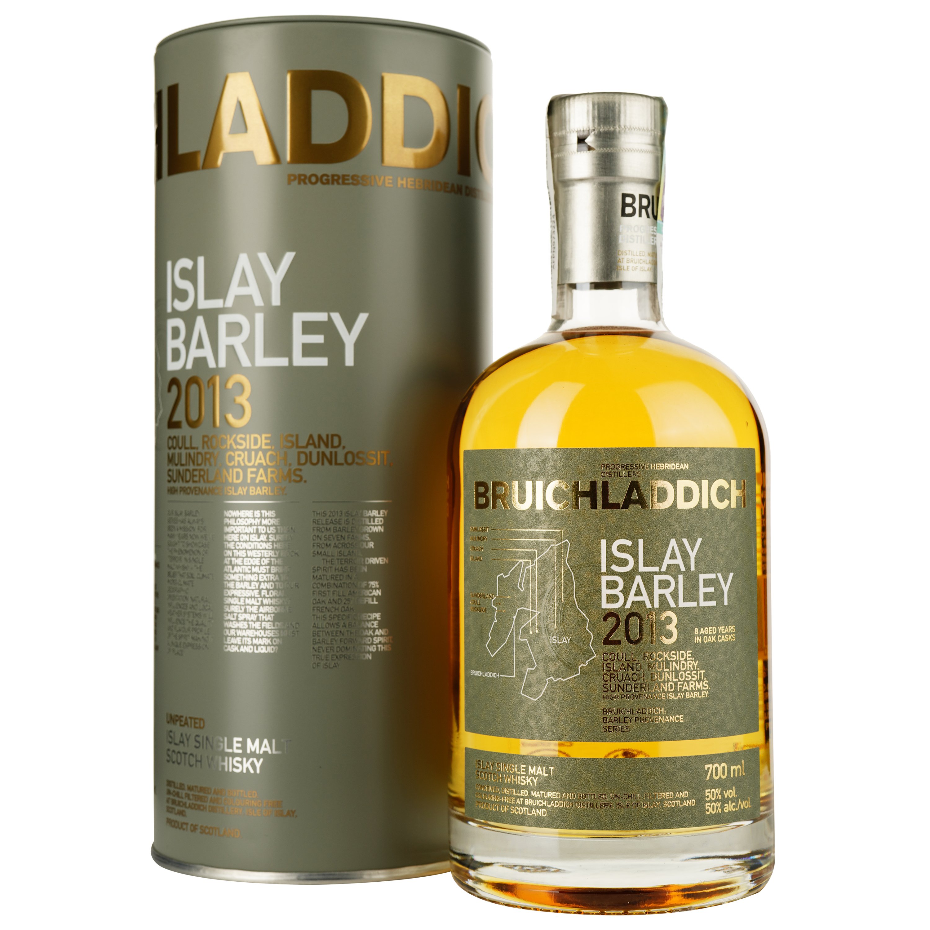 Віскі Bruichladdich Islay Barley 2013 Single Malt Scotch Whisky 50% 0.7 л - фото 1