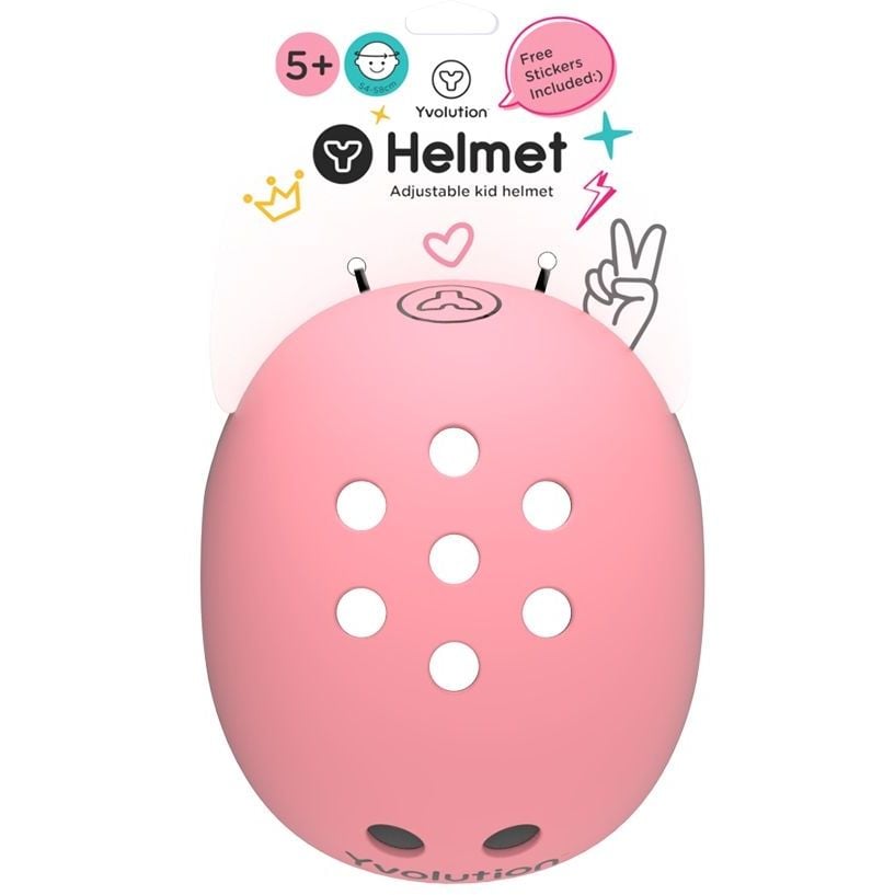 Защитный шлем Yvolution 2021, S (44-52 см), розовый (YA21P9) - фото 3