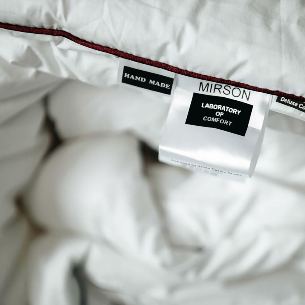 Одеяло шерстяное MirSon Deluxe Italy Hand Made №165, демисезонное, 110x140 см, белое - фото 9
