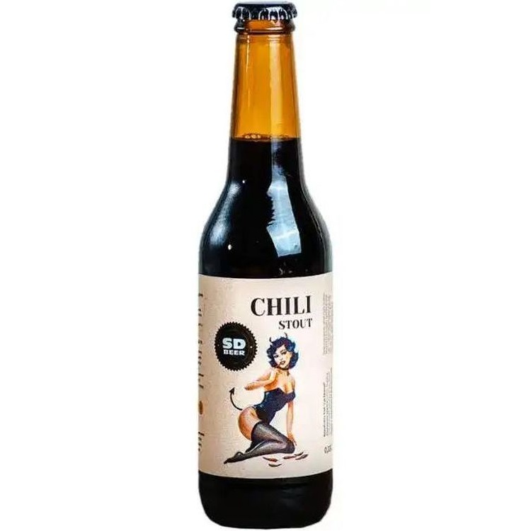 Пиво Uncle Beer Chilli Stout верхового бродіння 6.6% 0.33 л - фото 1