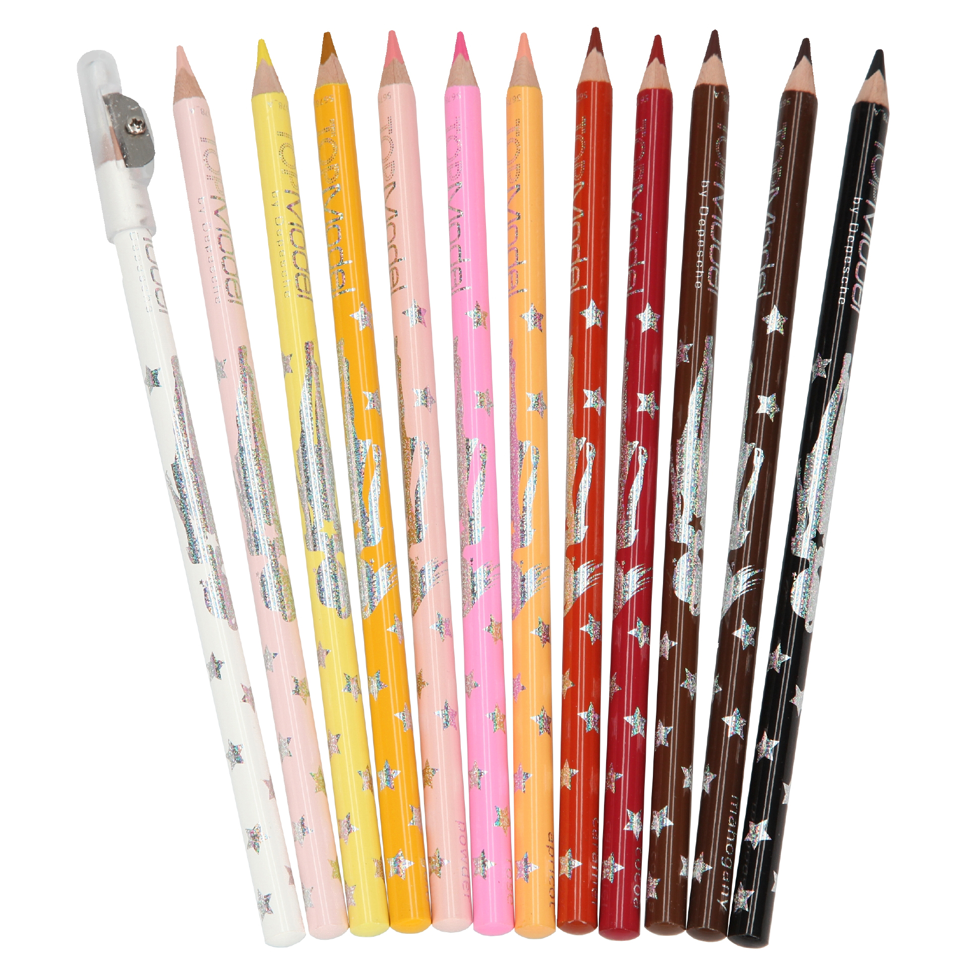 Набір кольорових олівців Motto A/S Обличчя і волосся Top Model (45678) - фото 2