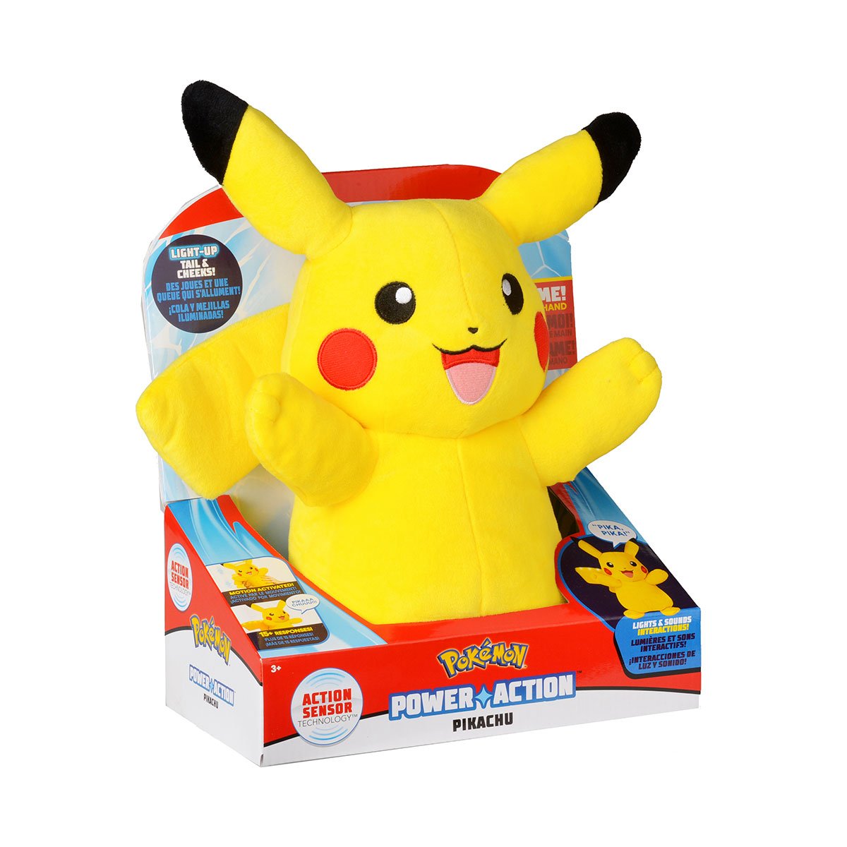 Інтерактивна музична іграшка Pokemon Пікачу, зі світловими та звуковими ефектами, 25 см (97834) - фото 4