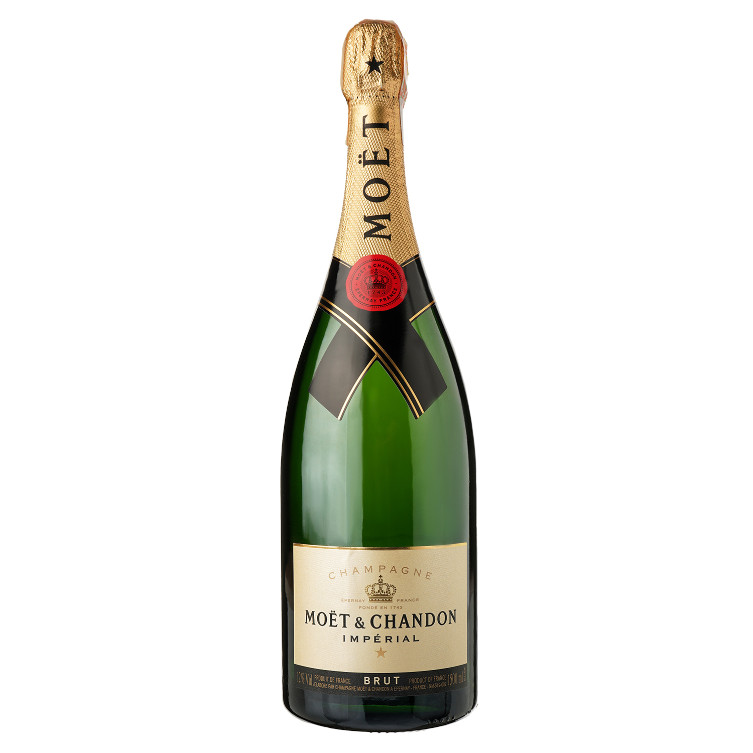 Шампанское Moet&Chandon Brut Imperial, белое, брют, AOP, 12%, в подарочной упаковке, 1,5 л (566420) - фото 2