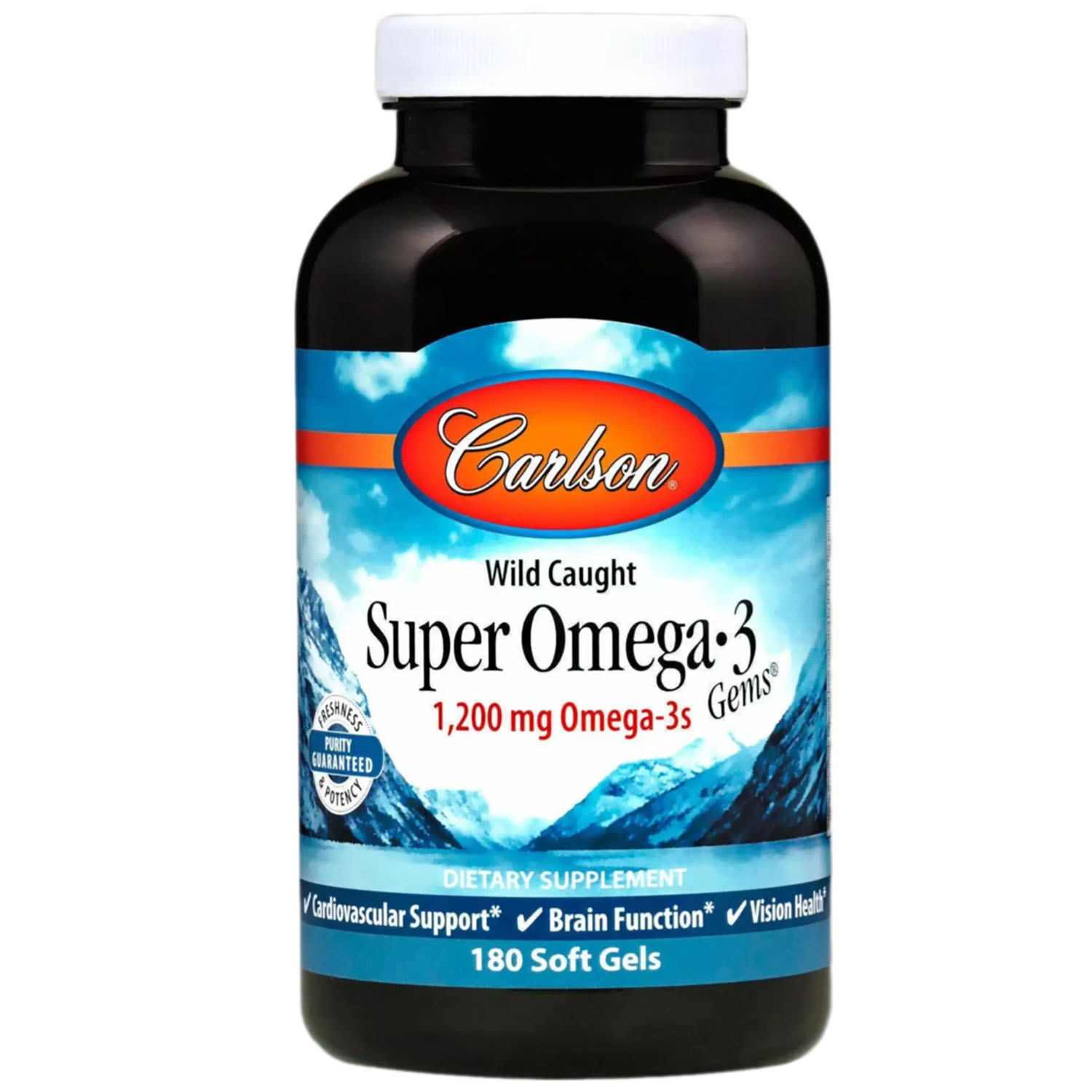 Супер Омега-3 Carlson Super Omega-3 600 мг из дикой природы 180 капсул - фото 1