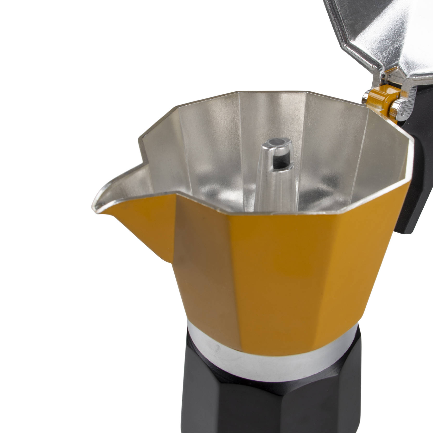 Кофеварка гейзерная Bo-Camp Hudson 6-cups Yellow/Black желтая (2200522) - фото 4