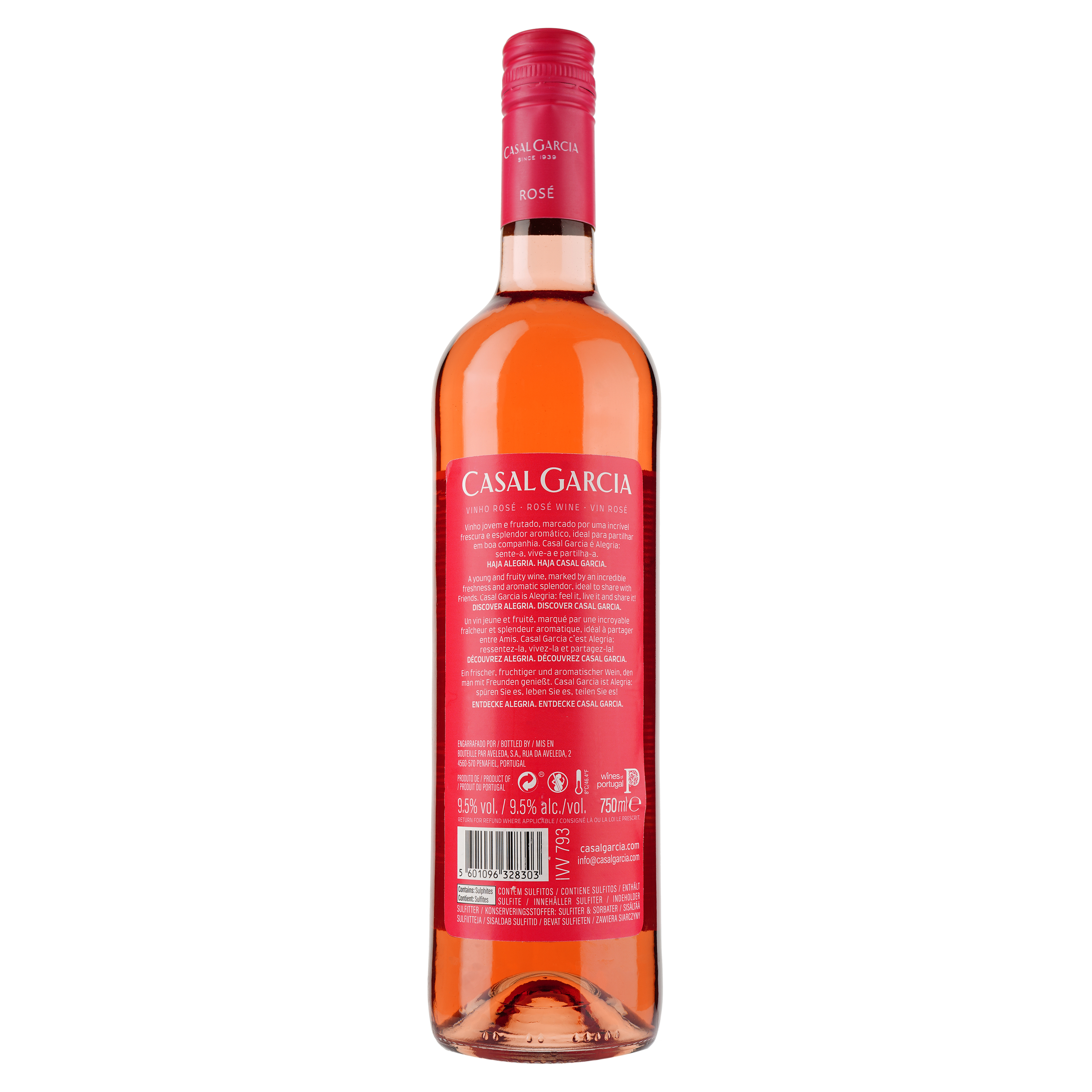 Вино Casal Garcia Rose Vinho Verde, 9,5%, 0,75 л - фото 2