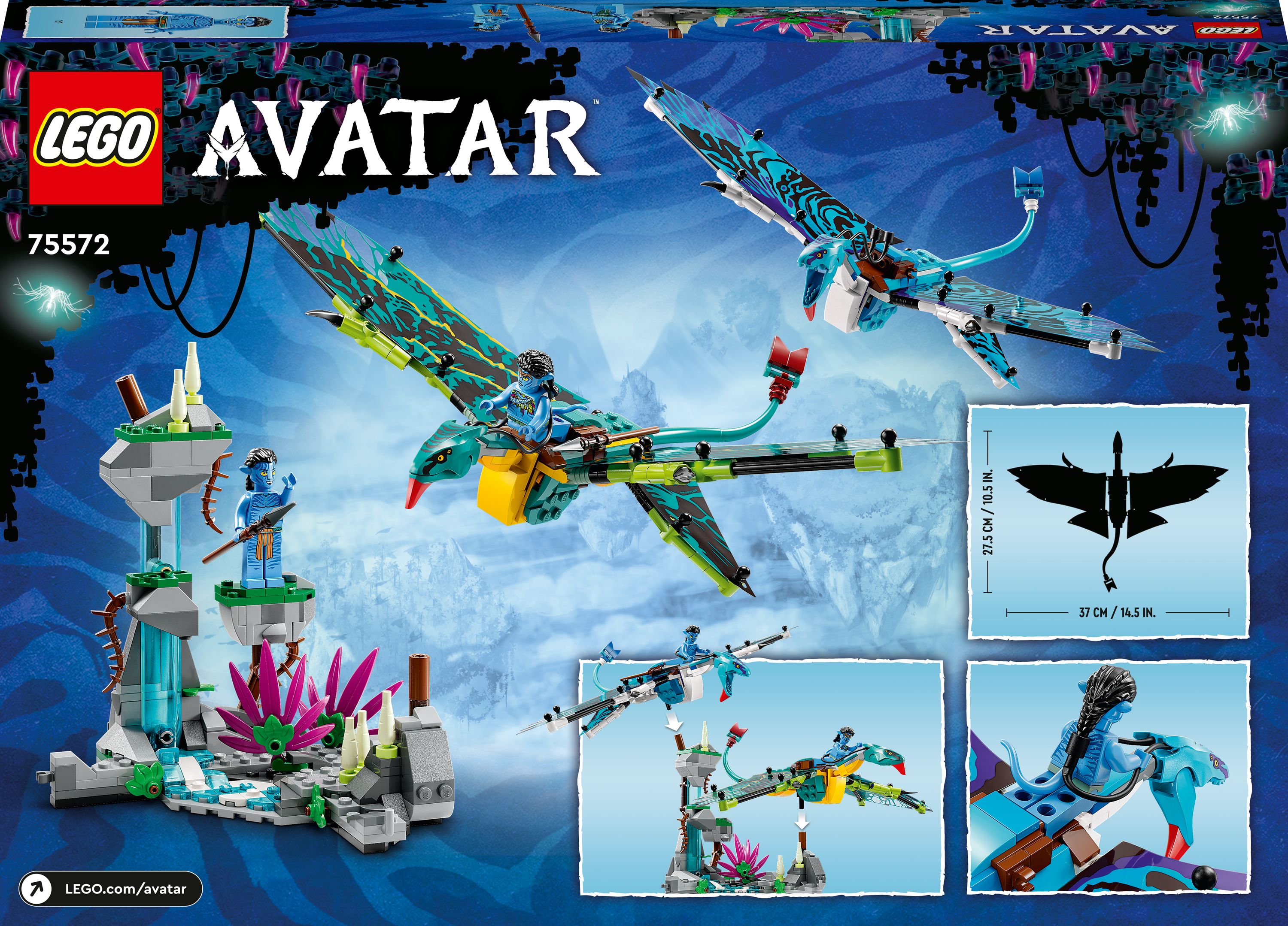 Конструктор LEGO Avatar Первый полет Джейка и Нейтири на Банши 572 деталей (75572) - фото 9